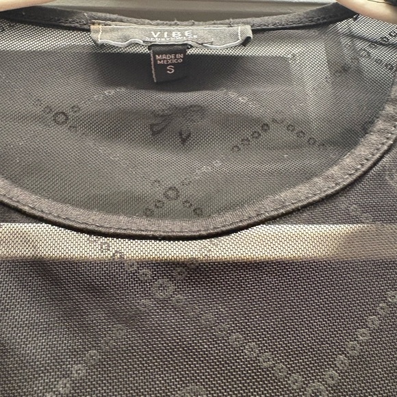 Black sheer mesh bow crop shirt (similar to Marine Serre sheer top) - Picture 6 of 14